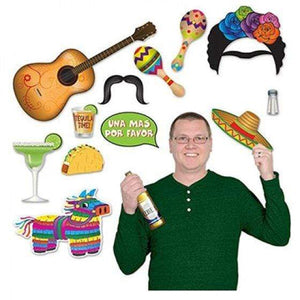 Amscan_OO Games & Favors - Photo Props & Fun Signs Fiesta Photo Booth Props Fun Signs 13pk