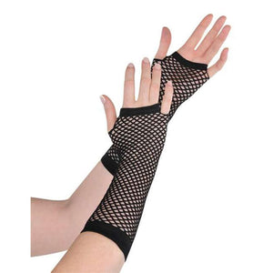 Amscan_OO Gloves - Long Gloves Black Fishnet Long Gloves Each