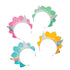 Girl Dino Party Decor Tiaras Iridescent 8pk