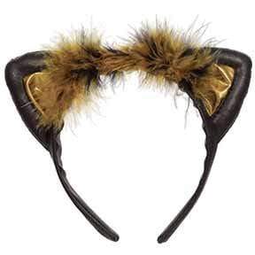 Amscan_OO Hats & Headwear - Headbands & Boppers Cat Ears Black and Brown Headband Each