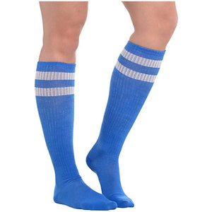 Amscan_OO Hosiery & Tutus - Socks & Legwarmers Blue Striped Knee Socks 1 Pair