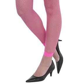 Amscan_OO Hosiery & Tutus - Stockings & Leggings Fishnet Leggings Pink Neon Each