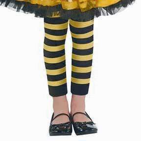 Amscan_OO Hosiery & Tutus - Thigh High & Garter Bumblebee Fairy Footless Tights Each