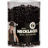 Black Bead Necklaces 76cm 50pk