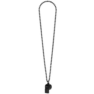 Amscan_OO Jewellery Black Whistle On Chain Necklace Each