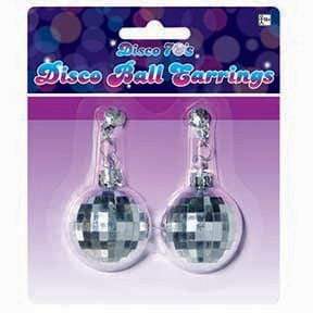Amscan_OO Jewellery Disco Ball Earrings 2pk
