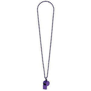 Amscan_OO Jewellery Purple Whistle On Chain Necklace Each