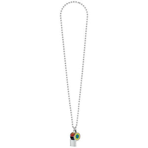 Amscan_OO Jewellery Rainbow Whistle On Chain Necklace Each