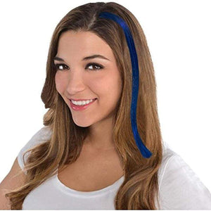 Amscan_OO Make Up & Prosthetics - Hair Color, Clip Blue Hair Extensions Each
