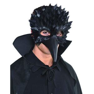 Amscan_OO Mask - Masquerade Mask Crow Feather Mask Each