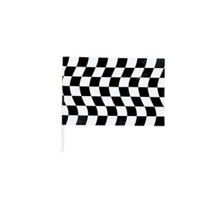 Amscan_OO Props - Team Props & Flags Black & White Check Jumbo Flag Plastic 1.21m x 85cm Each