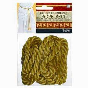 Amscan_OO Suspenders, Ties & Belts - Belts Rope Belt Gold Each