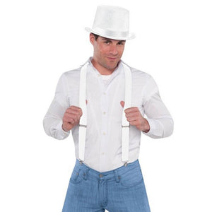 Amscan_OO Suspenders, Ties & Belts - Suspenders White Suspenders Each
