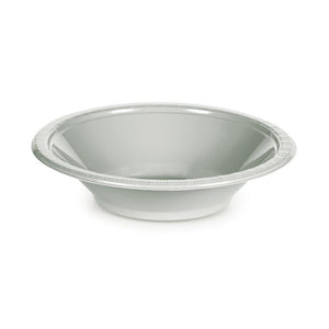 Amscan_OO Tableware - Bowls Silver Premium Plastic Bowls 355ml 20pk