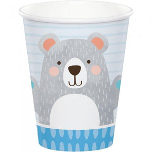 Amscan_OO Tableware - Cups 1st Birthday Bear Cups Paper 266ml 8pk