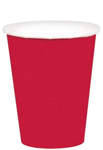 Amscan_OO Tableware - Cups Apple Red Bright Royal Blue Paper Cups 266ml 20pk