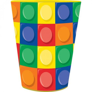Amscan_OO Tableware - Cups Block Party Keepsake Souvenir Favor Cup Plastic 473ml Each