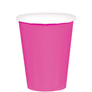 Amscan_OO Tableware - Cups Bright Pink New Pink Paper Cups 266ml 20pk