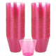 Amscan_OO Tableware - Cups Bright Pink Silver Plastic Tumbler 266ml 72pk