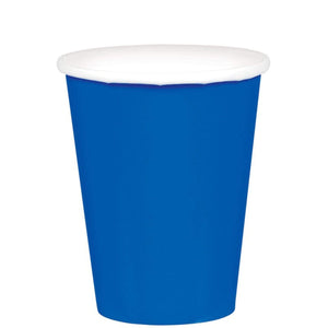 Amscan_OO Tableware - Cups Bright Royal Blue Apple Red Paper Cups 266ml 20pk