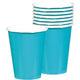 Amscan_OO Tableware - Cups Caribbean Blue Apple Red Paper Cups 266ml 20pk