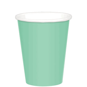 Amscan_OO Tableware - Cups Cool Mint Bright Royal Blue Paper Cups 266ml 20pk