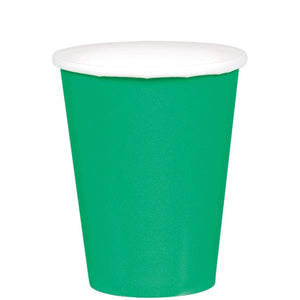 Amscan_OO Tableware - Cups Festive Green Bright Pink Paper Cups 266ml 20pk