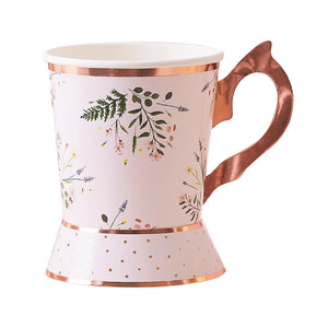 Amscan_OO Tableware - Cups Lets Par Tea Shaped Paper Tea Cups 8pk