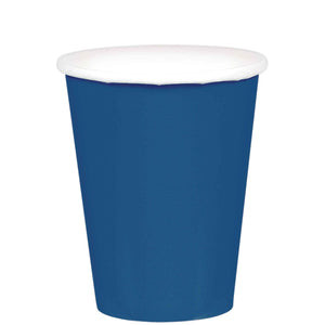 Amscan_OO Tableware - Cups Navy Flag Blue Silver Paper Cups 266ml 20pk