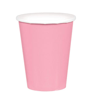 Amscan_OO Tableware - Cups New Pink Silver Paper Cups 266ml 20pk