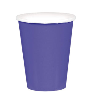 Amscan_OO Tableware - Cups New Purple Bright Pink Paper Cups 266ml 20pk