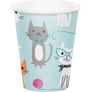 Amscan_OO Tableware - Cups Purrfect Party Cups Paper 266ml 8pk