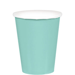 Amscan_OO Tableware - Cups Robin's Egg Blue Apple Red Paper Cups 266ml 20pk