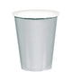 Amscan_OO Tableware - Cups Silver Silver Paper Cups 266ml 20pk
