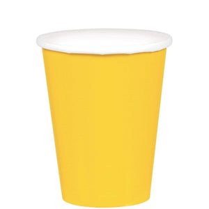 Amscan_OO Tableware - Cups Yellow Sunshine Apple Red Paper Cups 266ml 20pk