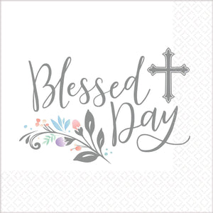 Amscan_OO Tableware - Napkins Holy Day Lunch Napkins Blessed Day 36pk