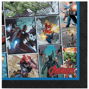 Amscan_OO Tableware - Napkins Marvel Avengers Powers Unite Beverage Napkins 16pk