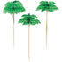 Palm Tree Honeycomb Wooden Picks 10cm 12pk