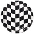 Black & White Check Dinner Plates Paper 22cm 8pk