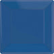 Amscan_OO Tableware - Plates Bright Royal Blue Festive Green Square Dinner Paper Plates 26cm 20pk