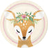 Deer Little One Lunch Paper Plates 18cm 8pk