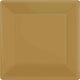 Amscan_OO Tableware - Plates Gold Gold Square Dessert Paper Plates 17cm 20pk