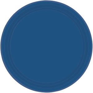 Amscan_OO Tableware - Plates Navy Flag Blue Round Paper Plates 26cm 20pk