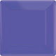 Amscan_OO Tableware - Plates New Purple Bright Royal Blue Square Dinner Paper Plates 26cm 20pk
