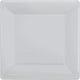 Amscan_OO Tableware - Plates Silver Silver Square Dinner Paper Plates 26cm 20pk