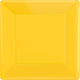 Amscan_OO Tableware - Plates Yellow Sunshine Bright Royal Blue Square Dinner Paper Plates 26cm 20pk