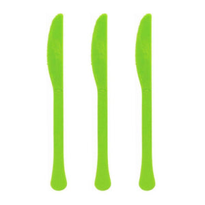 Amscan_OO Tableware - Spoons, Forks, Knives & Tongs Kiwi Premium Plastic Knives 20pk