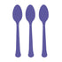 New Purple Premium Plastic Spoons 20pk