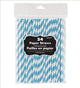Amscan_OO Tableware - Straws Caribbean Blue Bright Royal Blue Paper Straws 19cm 24pk