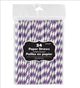 Amscan_OO Tableware - Straws New Purple Caribbean Blue Paper Straws 19cm 24pk